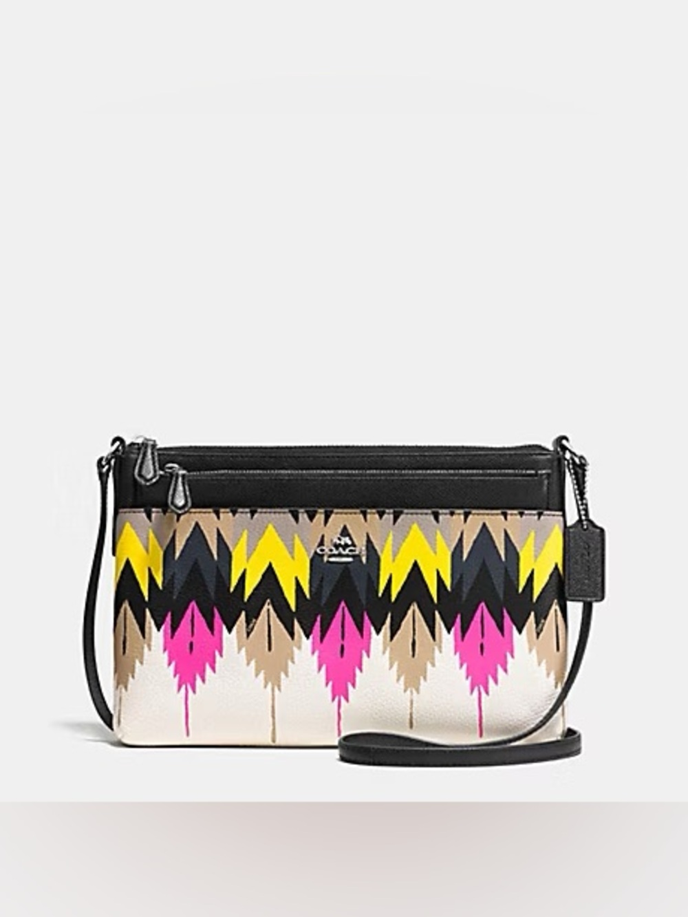 Coach LIMITED EDITION Hawk Feather Swingpack crossbody w/Pop Up Pouch 2015 - Picture 9 of 11